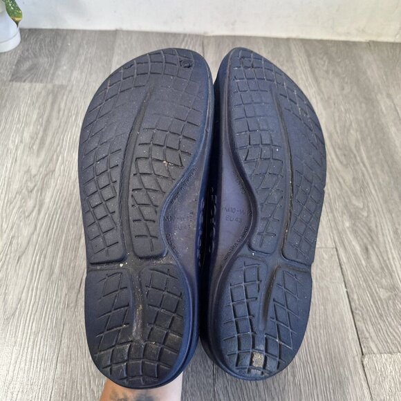 Oofos SZ M10 W12 Unisex Oocloog Clogs Matte Navy
